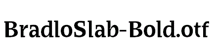 BradloSlab-Bold.otf