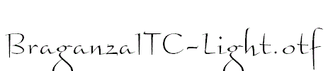 BraganzaITC-Light.otf