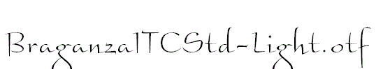 BraganzaITCStd-Light.otf