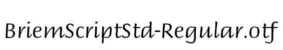 BriemScriptStd-Regular.otf