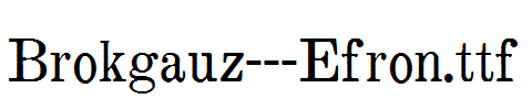 Brokgauz---Efron.ttf