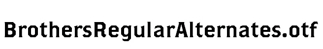 BrothersRegularAlternates.otf