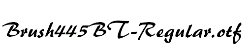 Brush445BT-Regular.otf