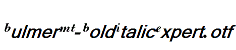 BulmerMT-BoldItalicExpert.otf