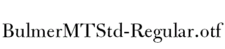 BulmerMTStd-Regular.otf