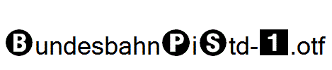 BundesbahnPiStd-1.otf
