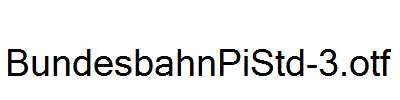 BundesbahnPiStd-3.otf