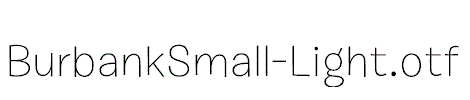 BurbankSmall-Light.otf