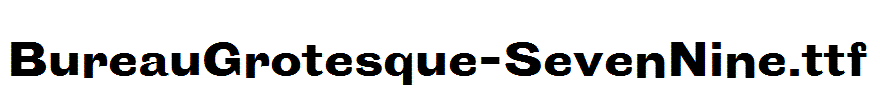 BureauGrotesque-SevenNine.otf
