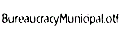 BureaucracyMunicipal.otf