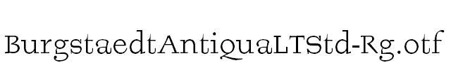 BurgstaedtAntiquaLTStd-Rg.otf