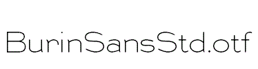BurinSansStd.otf