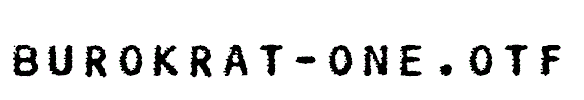 Burokrat-One.otf