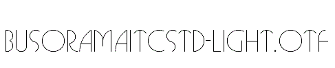 BusoramaITCStd-Light.otf