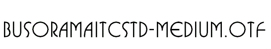 BusoramaITCStd-Medium.otf