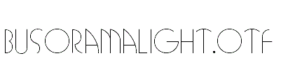 BusoramaLight.otf