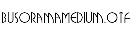 BusoramaMedium.otf