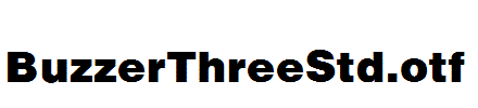 BuzzerThreeStd.otf