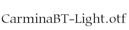 CarminaBT-Light.otf