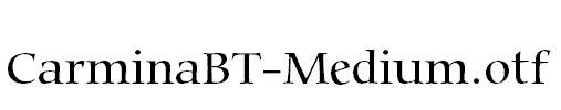 CarminaBT-Medium.otf