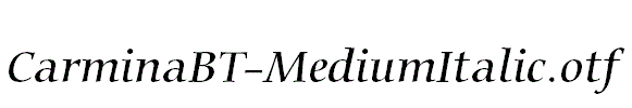 CarminaBT-MediumItalic.otf