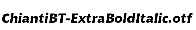 ChiantiBT-ExtraBoldItalic.otf