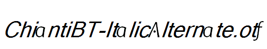 ChiantiBT-ItalicAlternate.otf