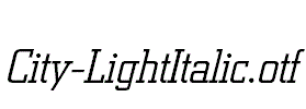 City-LightItalic.otf