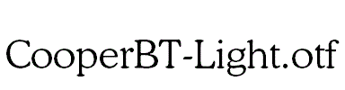CooperBT-Light.otf