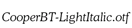 CooperBT-LightItalic.otf