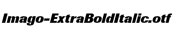 Imago-ExtraBoldItalic.otf