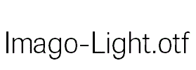 Imago-Light.otf