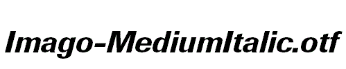 Imago-MediumItalic.otf