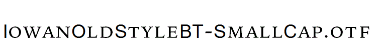 IowanOldStyleBT-SmallCap.otf