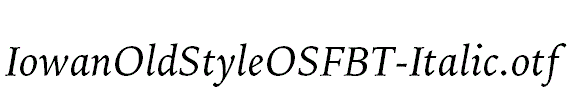 IowanOldStyleOSFBT-Italic.otf