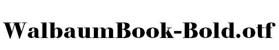 WalbaumBook-Bold.otf