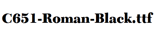 C651-Roman-Black.ttf