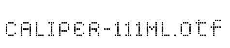 CALIPER-111ML.otf