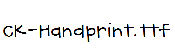 CK-Handprint.ttf