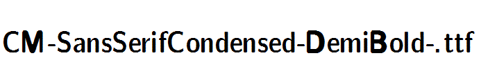 CM-SansSerifCondensed-DemiBold-.ttf