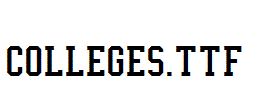COLLEGES.TTF