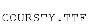 COURSTY.TTF