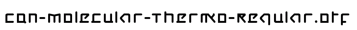 CQN-Molecular-Thermo-Regular.otf