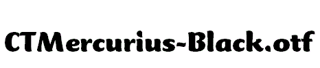 CTMercurius-Black.otf
