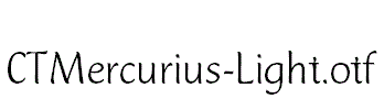 CTMercurius-Light.otf