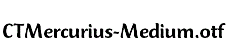 CTMercurius-Medium.otf