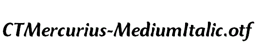 CTMercurius-MediumItalic.otf