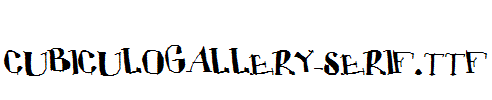 CUBICULOGALLERY-SERIF.TTF