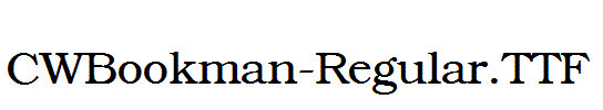 CWBookman-Regular.TTF