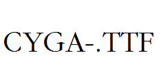 CYGA-.TTF